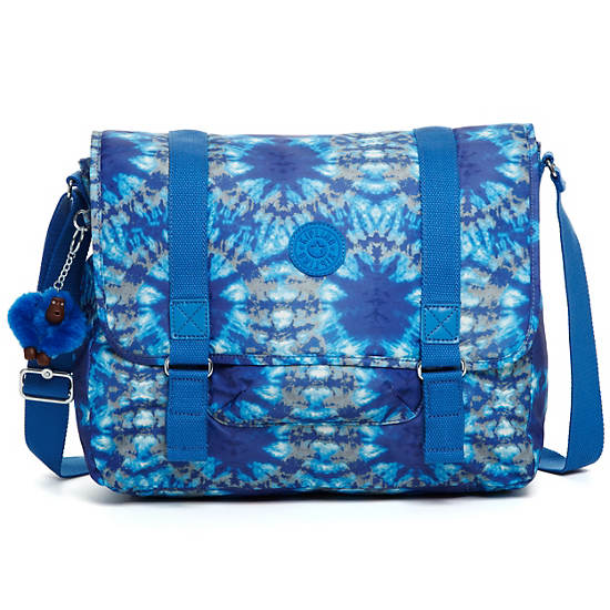 Aleron Messenger Bag, Delicate Blue, large