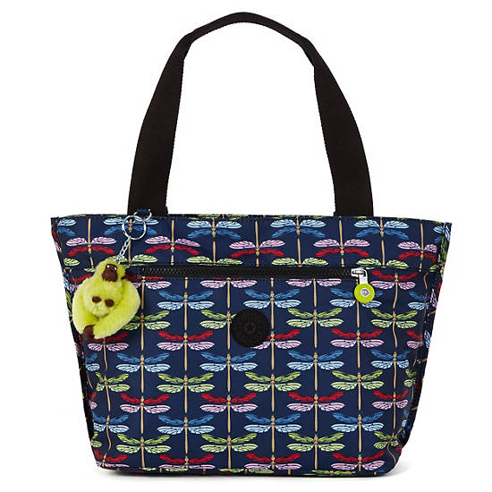 Jerimiah Printed Tote Bag, Nocturnal Satin, large Jerimiah Printed Tote Bag, Nocturnal Satin, large
