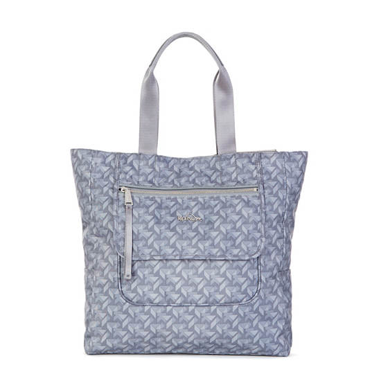 Ruth Printed Tote Bag, Grey Gris, large Ruth Printed Tote Bag, Grey Gris, large