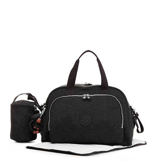Camama Diaper Bag, Black, large