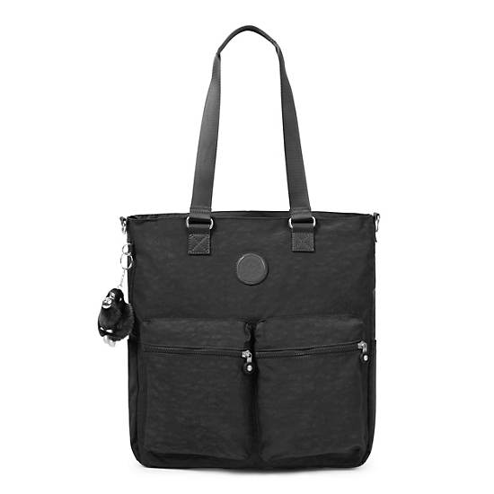 Relanna Laptop Tote Bag, Black, large