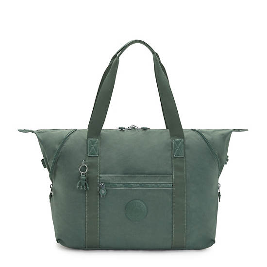 Art Medium Tote Bag, Faded Green, large