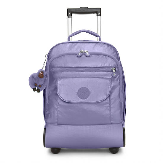Sanaa Large Metallic Rolling Backpack, Lavender Night, large
