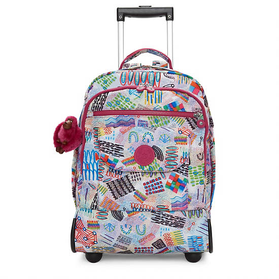 Sanaa Large Printed Rolling Backpack, Popsicle Pouch, large