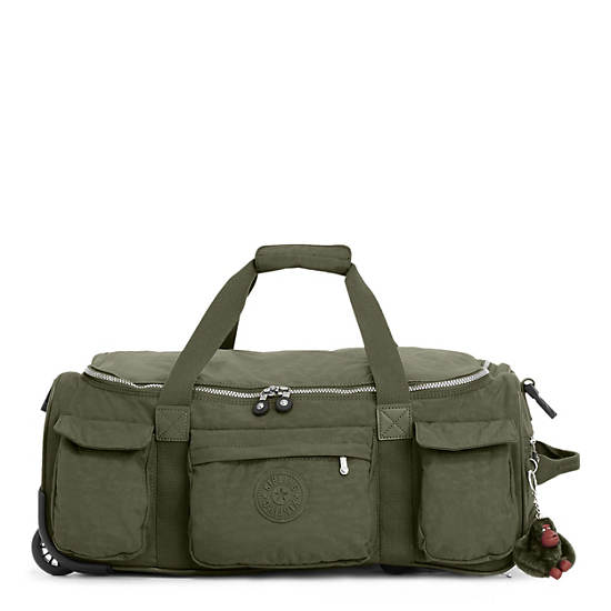 Discover Small Carry-On Rolling Luggage Duffle, Jaded Green, large