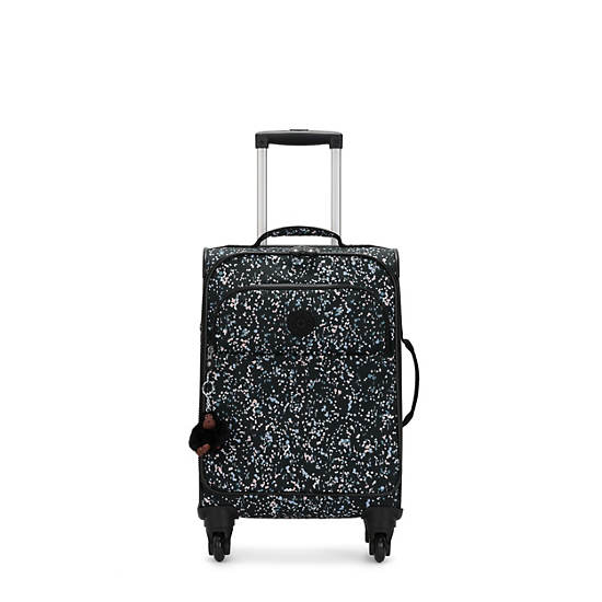Parker Small Printed Rolling Luggage, Black Embossed, large