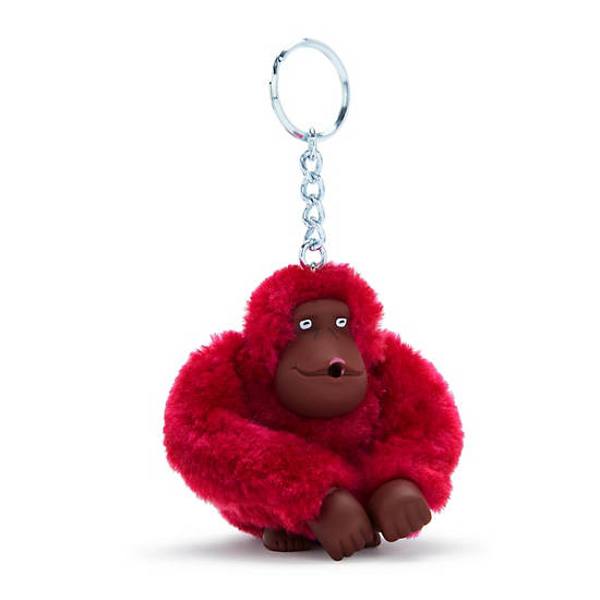 Sven Monkey Keychain, Raspberry Dream, large