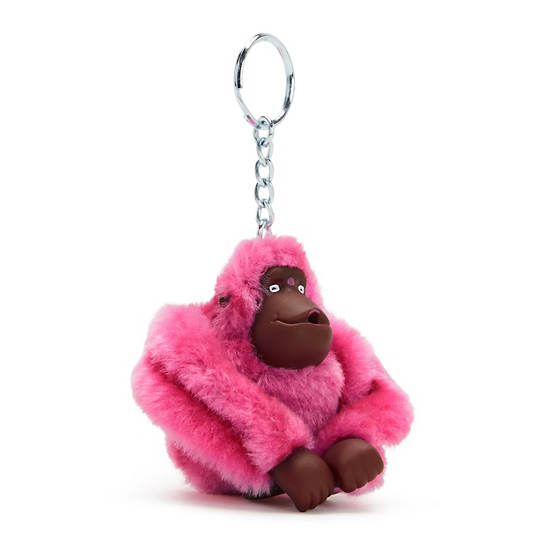 Sven Monkey Keychain, Party Red, large