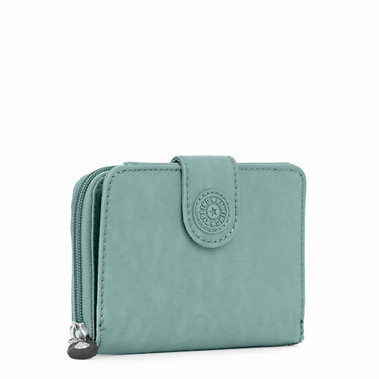 New Money Small Credit Card Wallet, Clearwater Turquoise, large