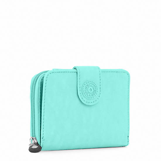 New Money Small Credit Card Wallet, Fresh Teal, large