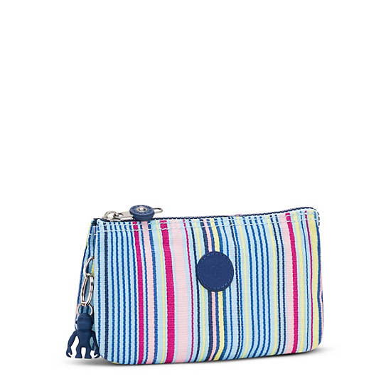 Creativity Large Printed Pouch, Resort Stripes, large