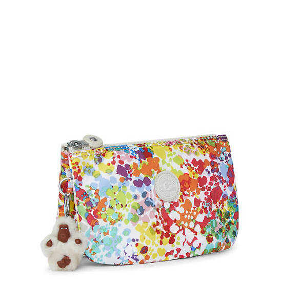 Creativity Large Printed Pouch, Peachy Coral, large