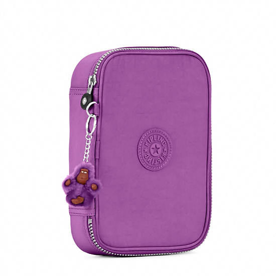 100 Pens Case, Violet Purple, large