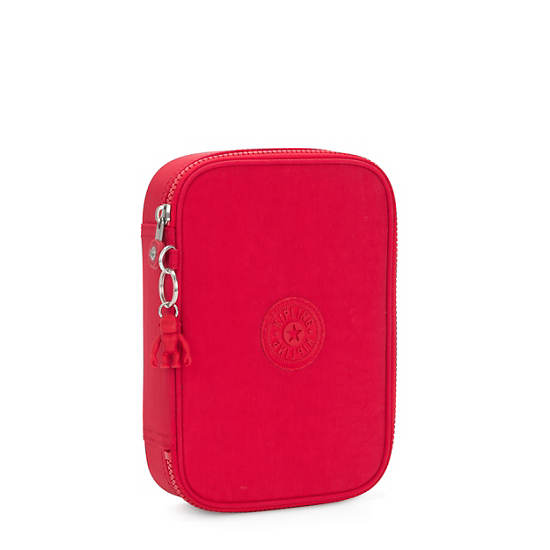 100 Pens Case, Red Rouge, large