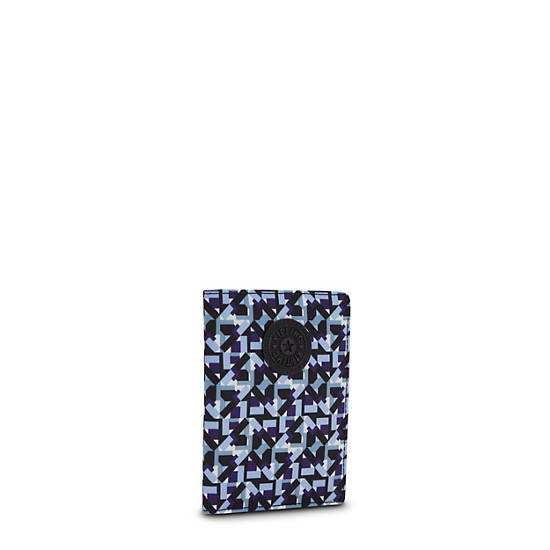 Passport Printed Case Holder, Powder Blue, large Passport Printed Case Holder, Powder Blue, large