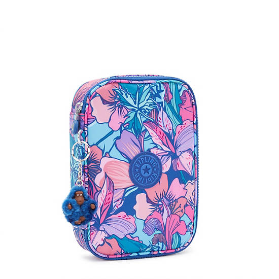 100 Pens Printed Case, Tropical Bloom, large