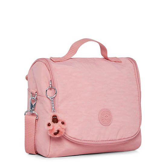 Kichirou Lunch Bag, Strawberry Pink Tonal Zipper, large