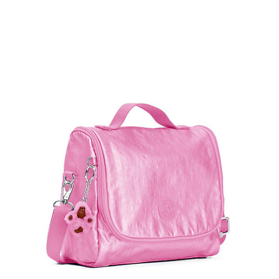 Kichirou Metallic Lunch Bag, Prom Pink Metallic, large