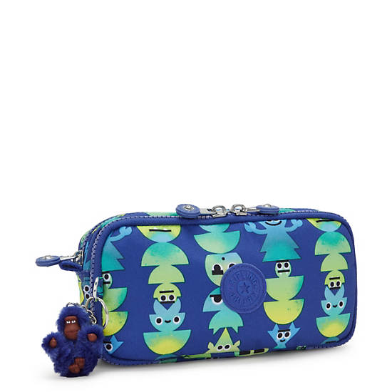 Chap Printed Pencil Case, Monster March, large