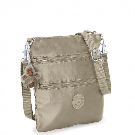 Rizzi Metallic Convertible Mini Bag, Artisanal K Embossed, large