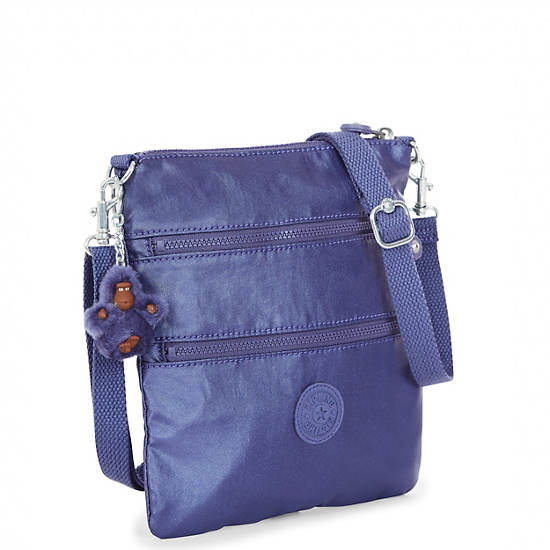 Rizzi Metallic Convertible Mini Bag, Enchanted Purple Metallic, large