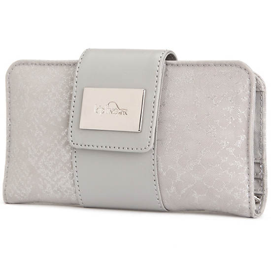 Gaudin Wallet, Bright Silver, large