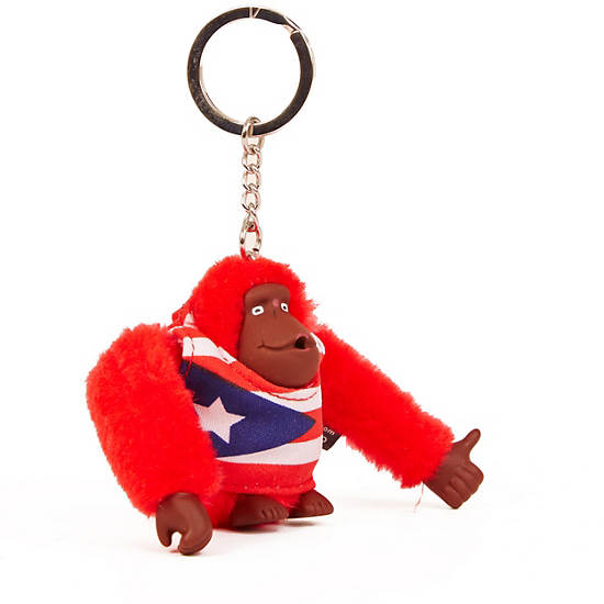 Puerto Rico Monkey Keychain, Multi, large