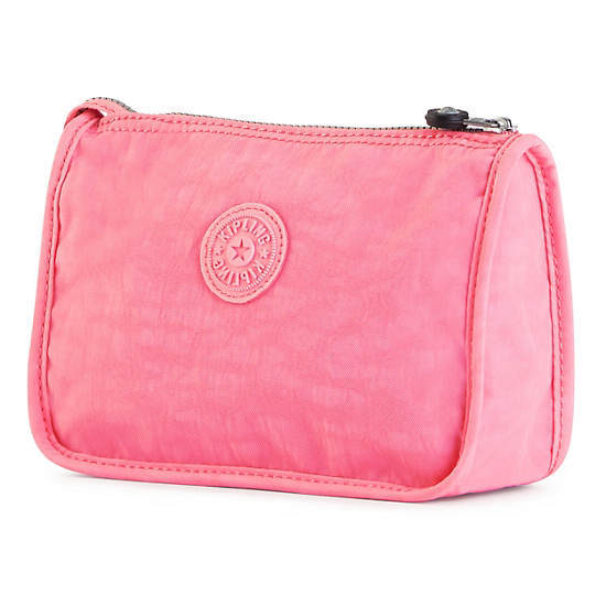 Harrie Pouch, Primrose Pink Satin, large
