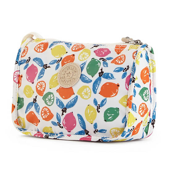 Harrie Printed Pouch, Cool Coral, large