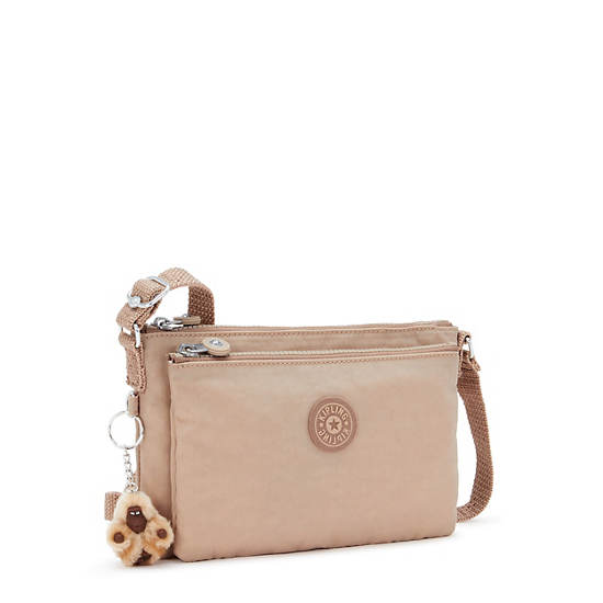 Mikaela Crossbody Bag, Light Clay Sand, large