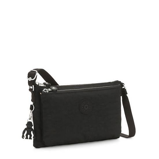Mikaela Crossbody Bag, Black Noir, large
