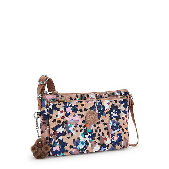 Mikaela Printed Crossbody Bag, Autumn Blossoms, large