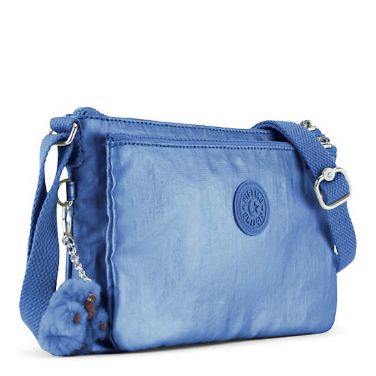 Mikaela Metallic Crossbody Bag, Black, large Mikaela Metallic Crossbody Bag, Black, large