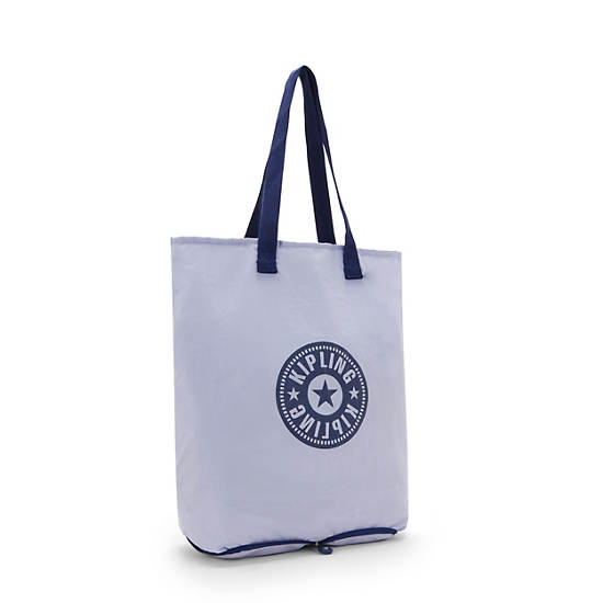 Hip Hurray Packable Tote Bag, Lavender Navy, large