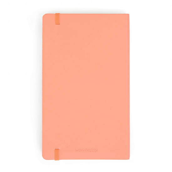 Poppin Medium Soft Paper Cover Notebook, Prom Pink Metallic, large