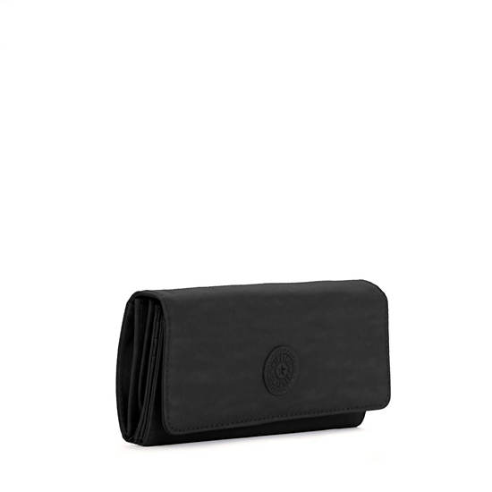 New Teddi Snap Wallet, Black, large