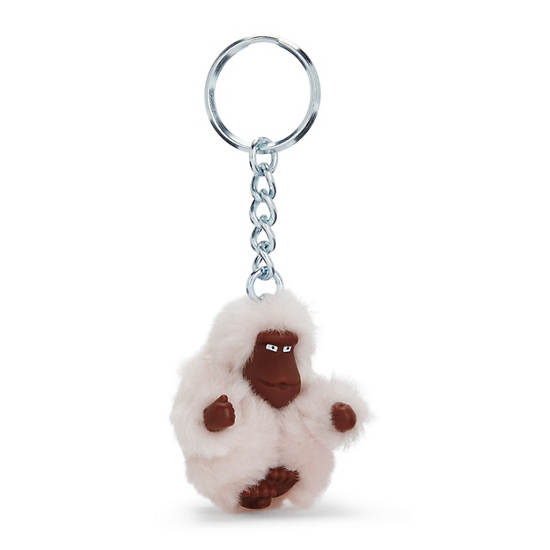 Sven Extra Small Monkey Keychain, Wishful Pink, large