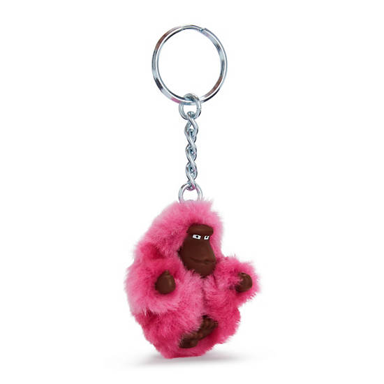 Sven Extra Small Monkey Keychain, Powerful Pink, large