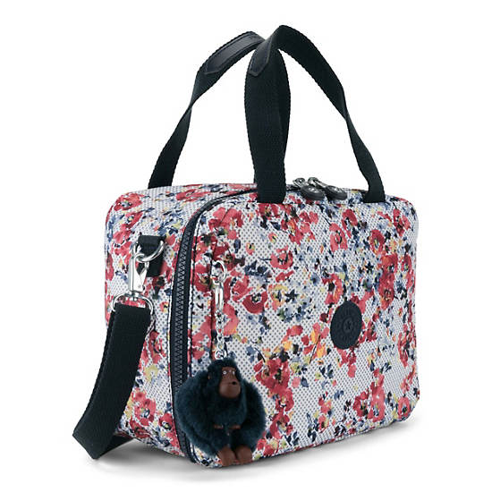 Miyo Printed Lunch Bag, Valentine Pink, large