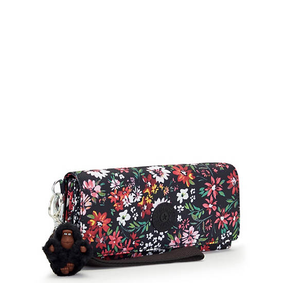 Rubi Large Printed Wristlet Wallet, Midnight Floral, large Rubi Large Printed Wristlet Wallet, Midnight Floral, large