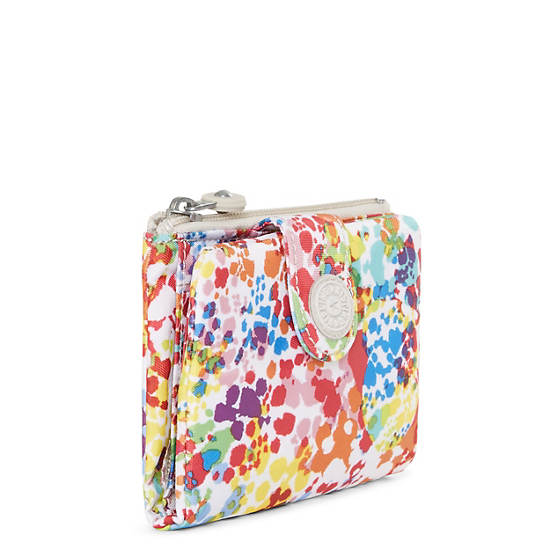 Maloney Printed Wallet, Peachy Coral, large Maloney Printed Wallet, Peachy Coral, large