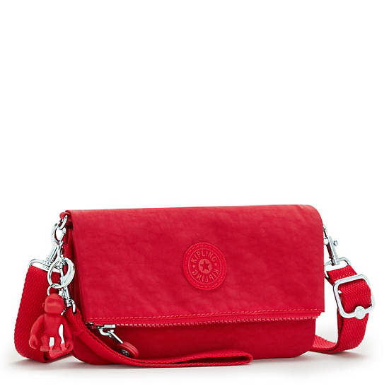 Lynne Convertible Crossbody Bag, Red Rouge, large