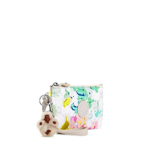 Candy Printed Wristlet, Luscious Florals White, large