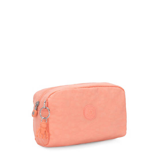 Gleam Pouch, Peachy Coral, large