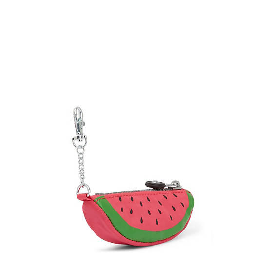 Mini Watermelon Keychain, Brilliant Pink, large