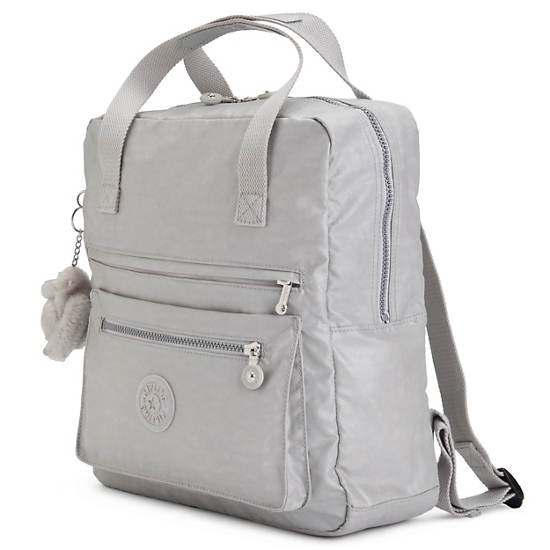 Salee Backpack, Pearlized Ash Grey, large