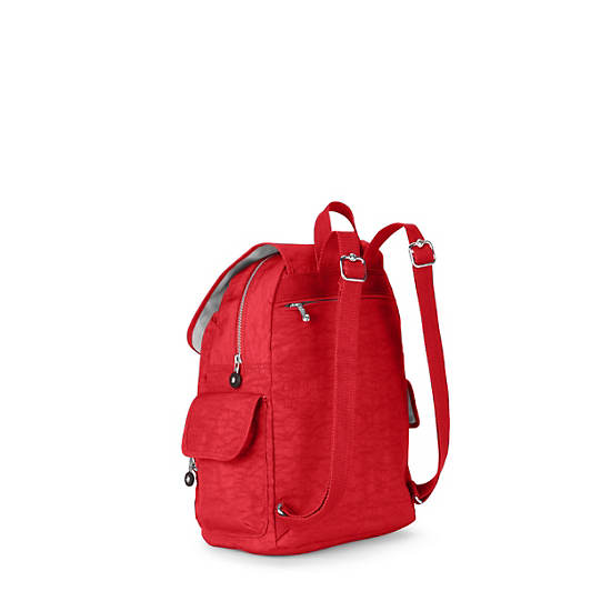 Ravier Medium Backpack, Multi Dots Red, large
