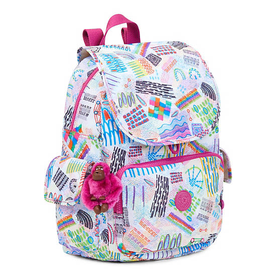 Ravier Medium Printed Backpack, Popsicle Pouch, large