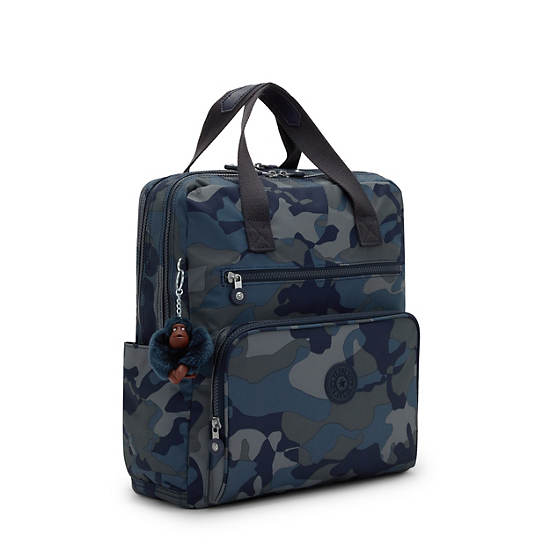 Audrie Printed Diaper Backpack, Cool Camo, large