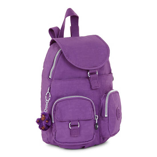 Lovebug Small Backpack, Purple Feather, large